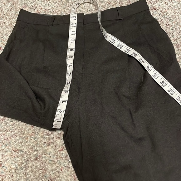 Massimo dutti high waist pleated cropped zip ankle pants - Picture 5 of 10